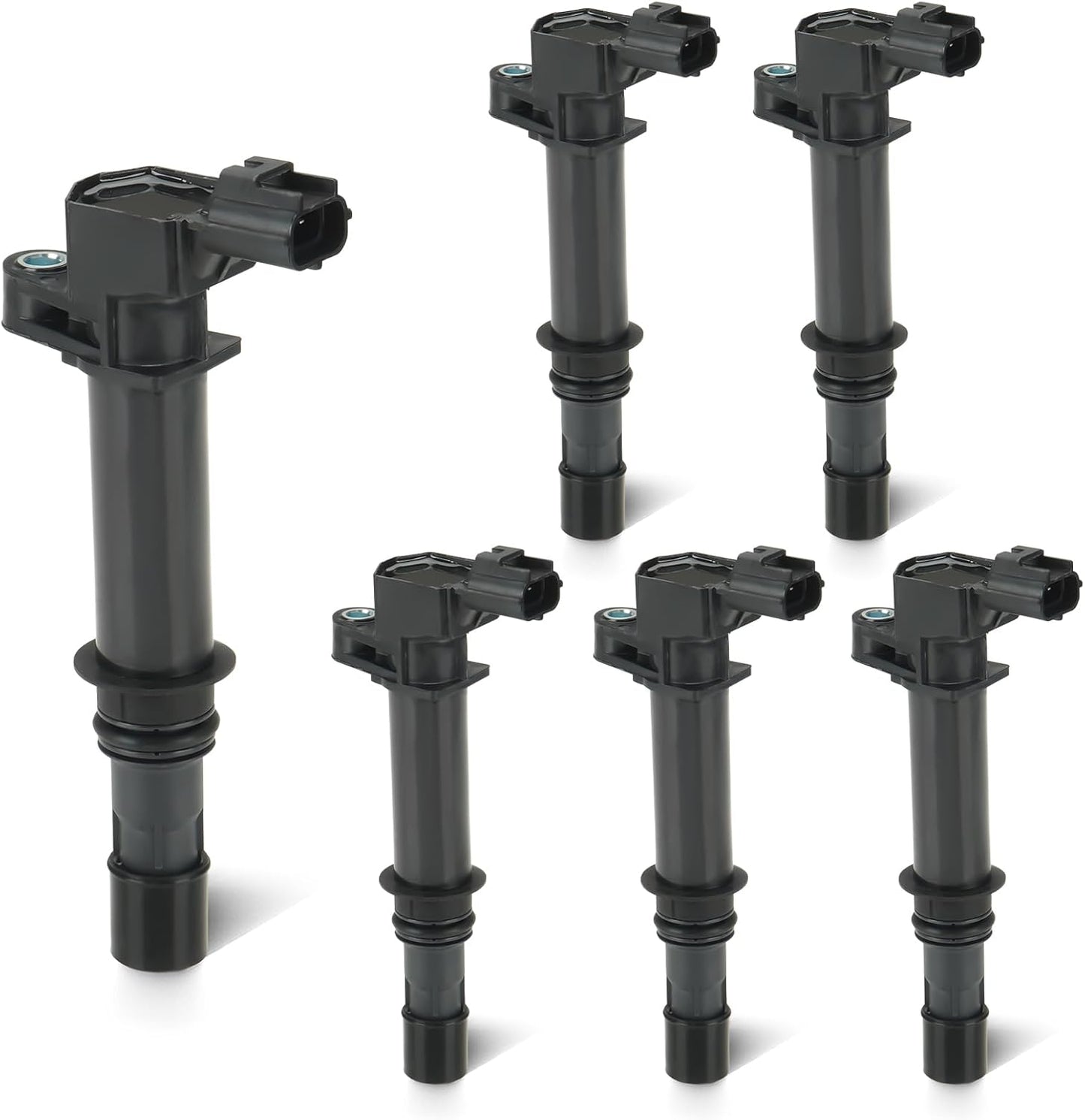 Set of 6 Ignition Coil Pack 3.7L 4.7L Compatible with Dodge Dakota Durango Ram 1500 Nitro, Jeep Commander Grand Cherokee Liberty, Chrysler Aspen, Mitsubishi Raider Replace 5C1114 C1231 UF-270