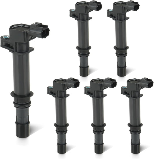 Set of 6 Ignition Coil Pack 3.7L 4.7L Compatible with Dodge Dakota Durango Ram 1500 Nitro, Jeep Commander Grand Cherokee Liberty, Chrysler Aspen, Mitsubishi Raider Replace 5C1114 C1231 UF-270