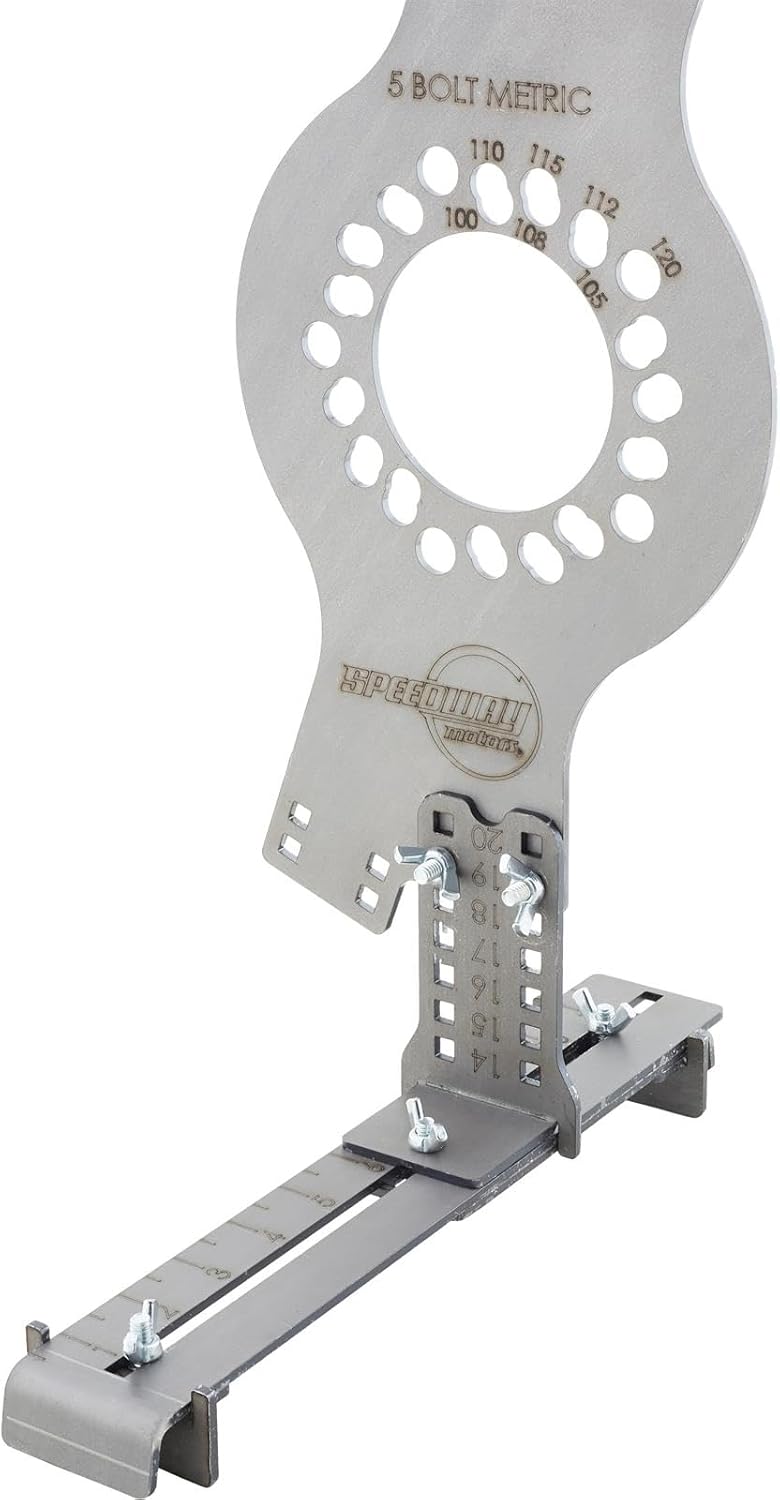 WheelWise Wheel Fitment Simulator - Tire/Rim Fit Size Measuring Tool, Supports 14-20 Inch Diameters & 7-10 Inch Widths, 5-Lug Metric Bolt Pattern