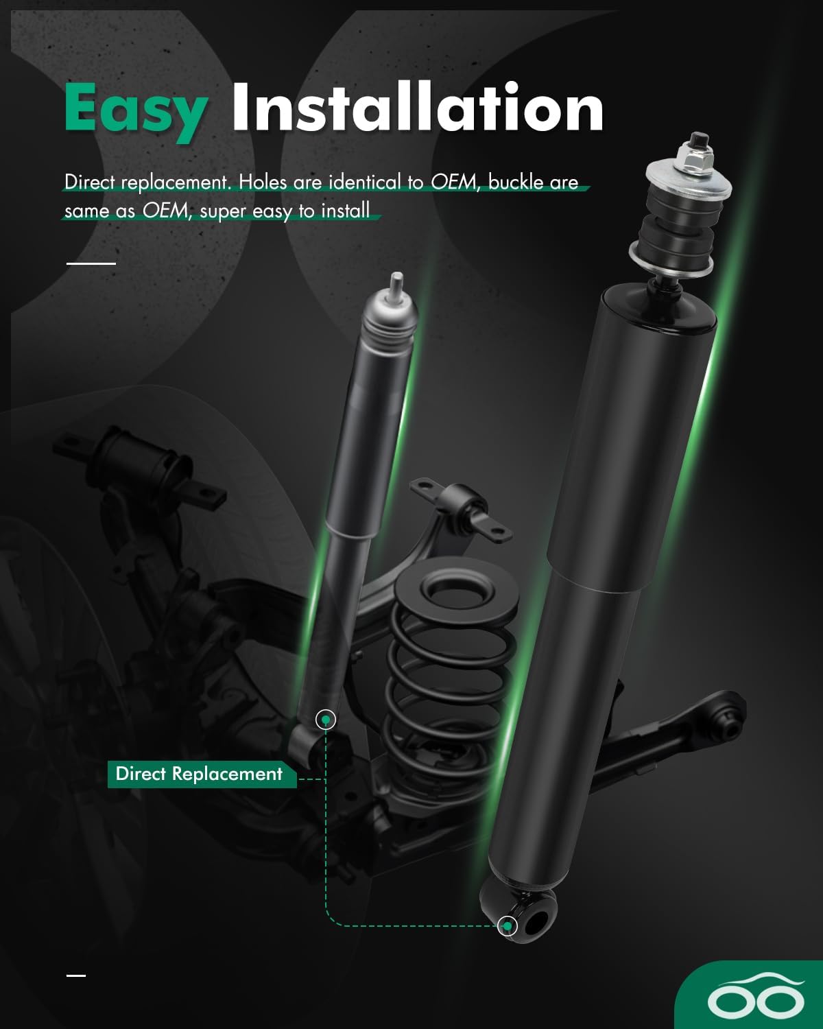 SCITOO Full Set Shocks for Ranger, Shocks Absorbers and Struts Fits 90 91 92 93 94 95 96 97 for Ford Ranger,94 95 96 97 for Mazda B2300,94 95 96 97 for Mazda B3000,94 95 96 for Mazda B4000