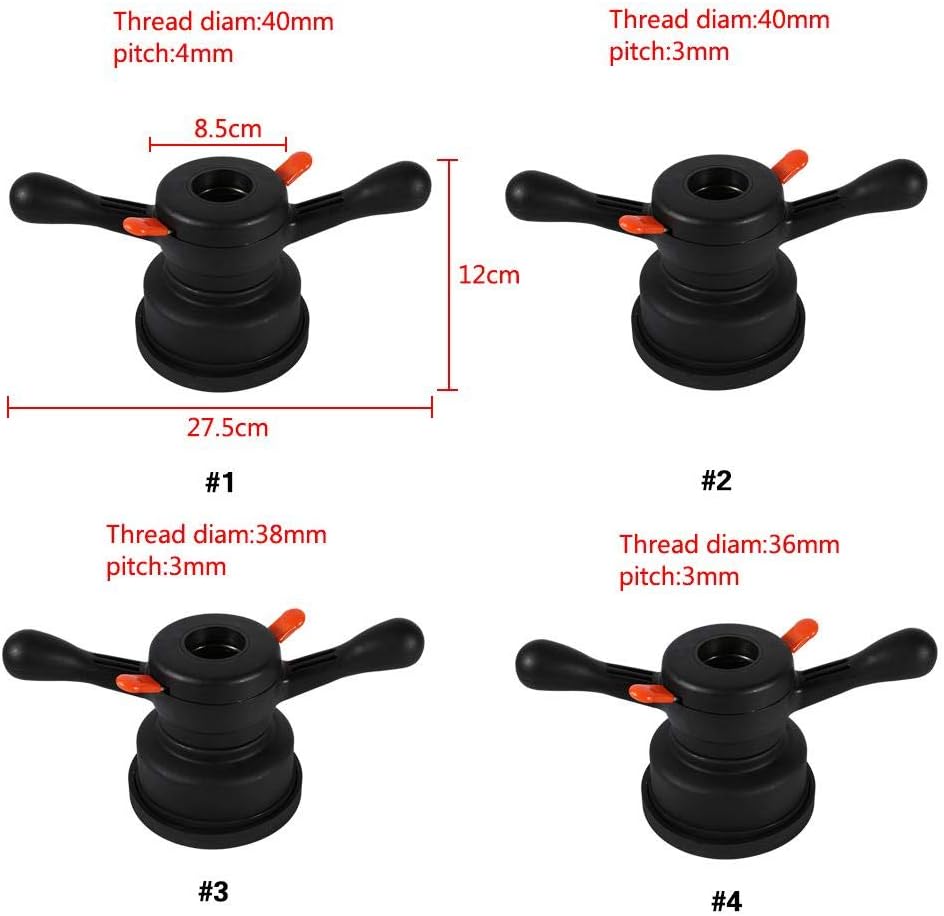 36/38/40mm Tire Change Nut Tire Balancer, Quick Release Hub Wing Nut Wheel Balancer Tire Change Tool for Tire Repair(Thread Diam. 38mm, Pitch 3mm)