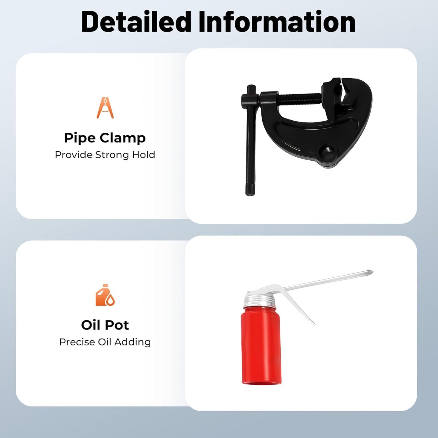 2300W Electric Pipe Threader Kit, Portable Pipe Cutter 6-Die Set (1/2" to 2") Heavy-Duty Hand-Held Power Drive Pipe Threader Machine Kit with Carrying Case for Steel/PVC/Conduit Piping, 26RPM