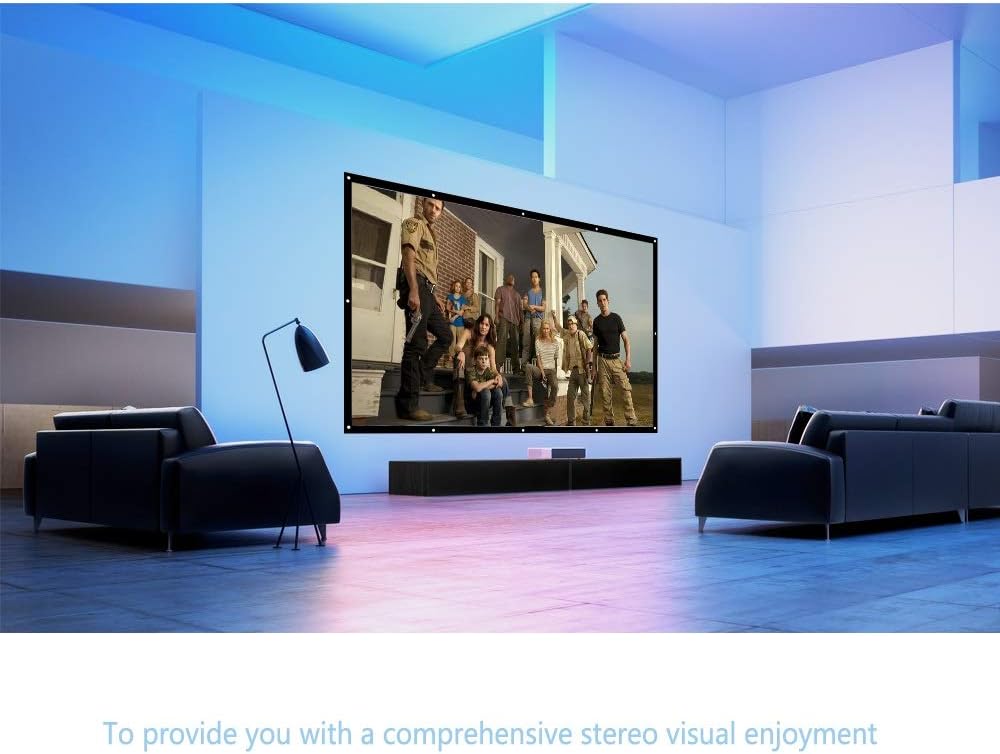 100 inch 16:9 Portable Projection Screen Projector Screen for Home Theater LED Projector (Size : 100 inch)