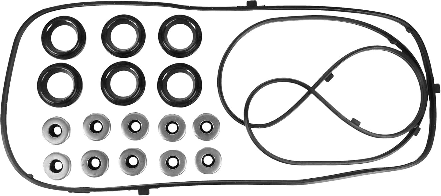 VS50607R Engine Valve Cover Gasket Set for 2003-2008 Honda Accord Pilot Ridgeline & Acura MDX RLTL & Saturn Vue 3.0L 3.2L 3.5L 3.7L, 2003 2004 2005 2006 2007 2008 2009 2010