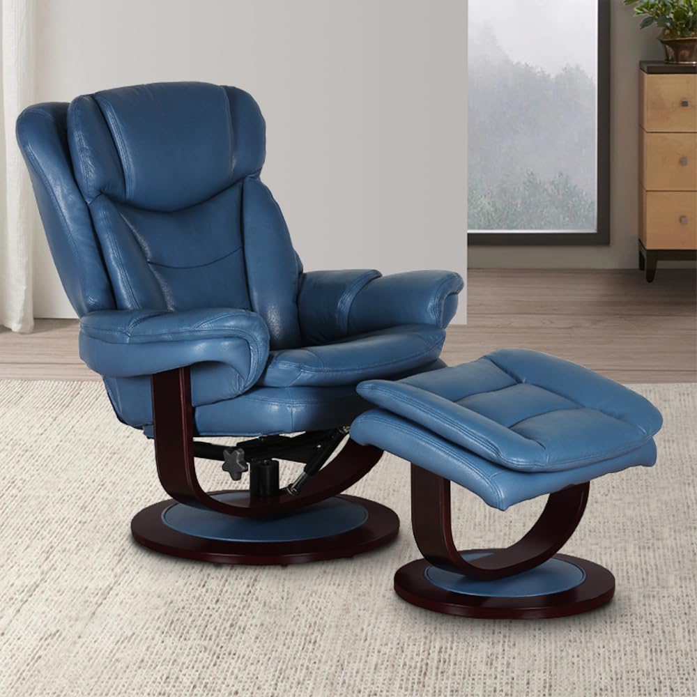 BarcaLounger Rosco Reclining Pedestal Chair – Roman Blue