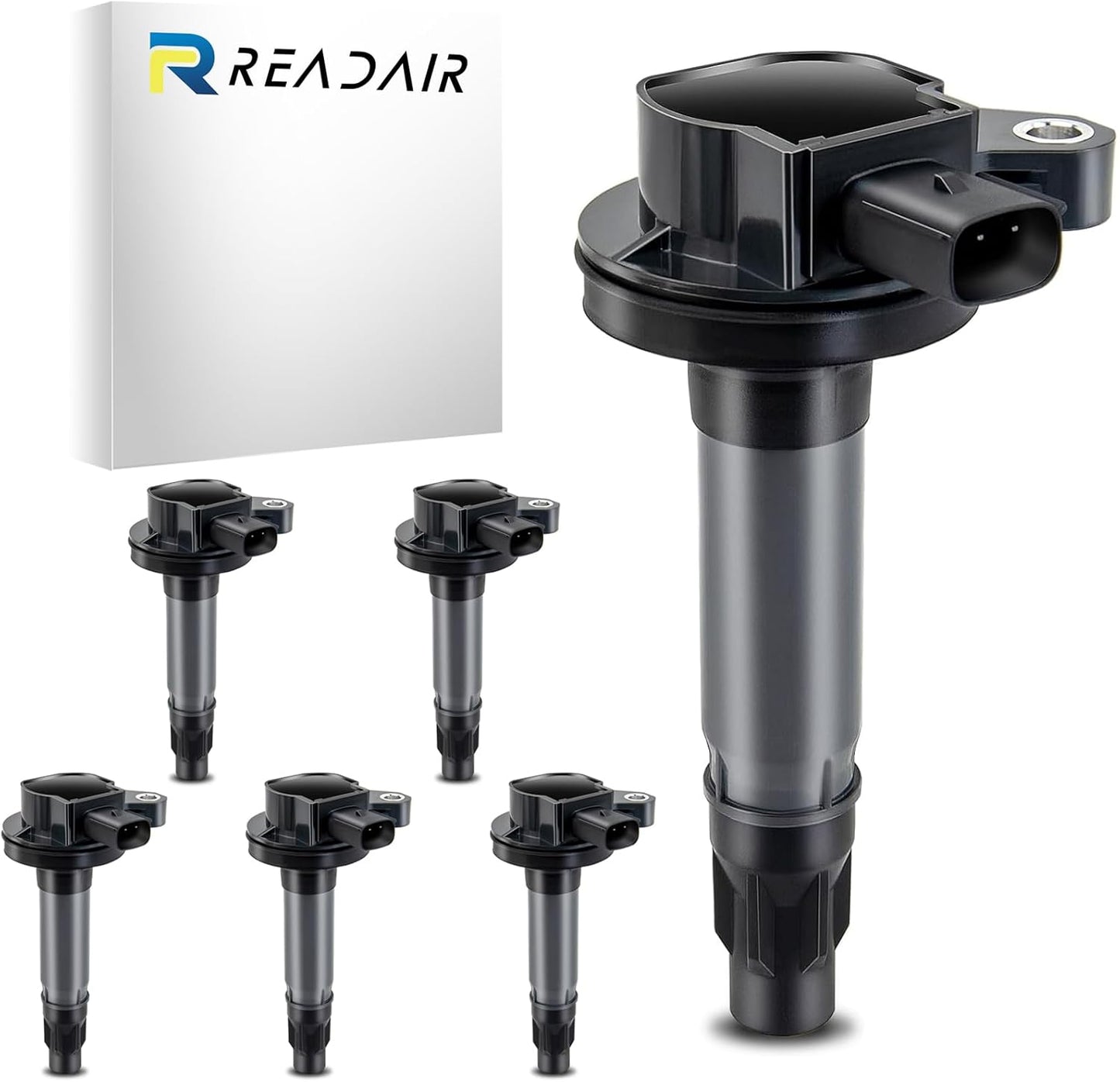 UF575 Ignition Coil & 1675 Double Iridium Spark Plug for Audi A3 A4 A5 A6 Q5 R8 TT RS4 RS5/Volkswagen Jetta Passat Beetle CC Golf GTI Replaces# C1627 07K905715F E1075