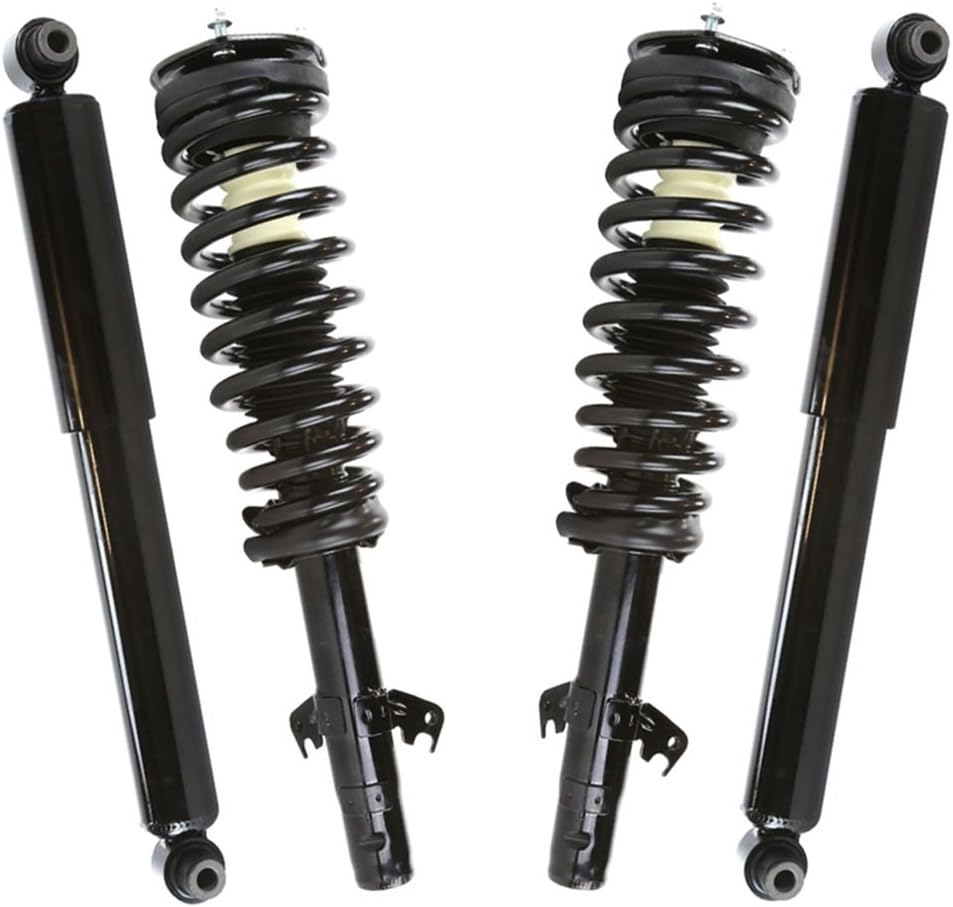 AutoShack Front Complete Strut & Coil Spring Assembly with Rear Shock Absorbers Set for Ford Fusion Lincoln MKZ Mercury Milan | Full-vehicle Suspension System Replacement Kit CST100372-KS786PR