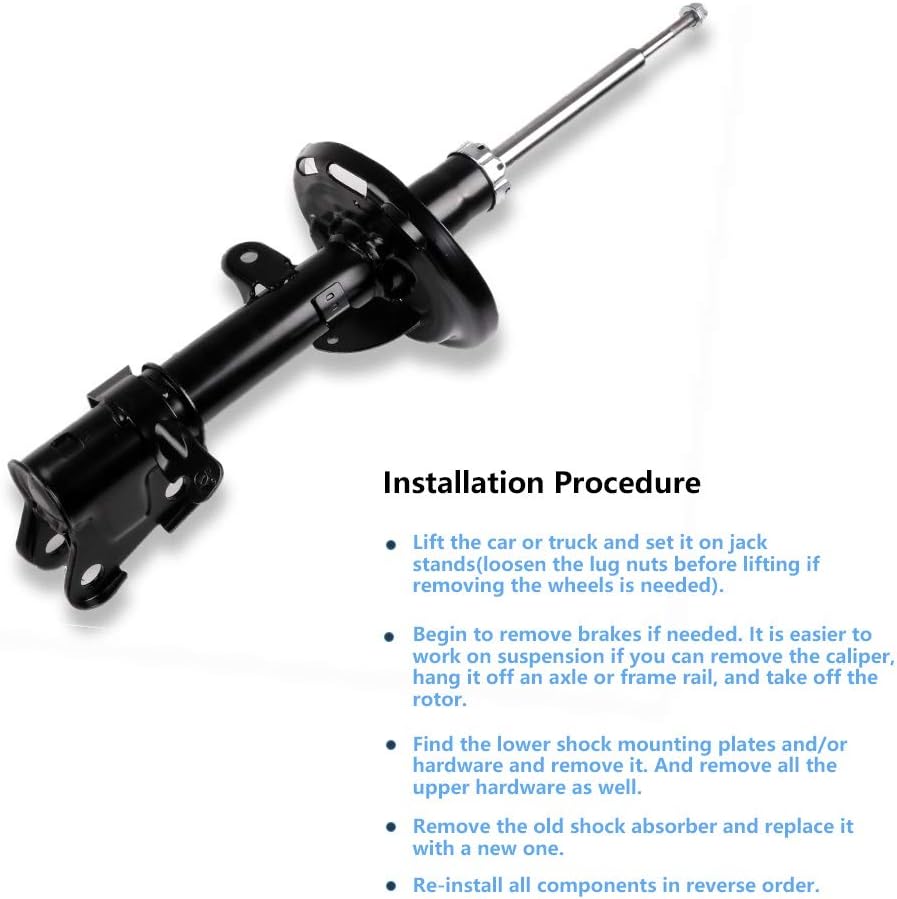 Shocks Struts,ECCPP Front Pair Shock Absorbers Strut Kits Compatible with 2007 2008 2009 2010 2011 2012 2013 Acura MDX 339037 339038
