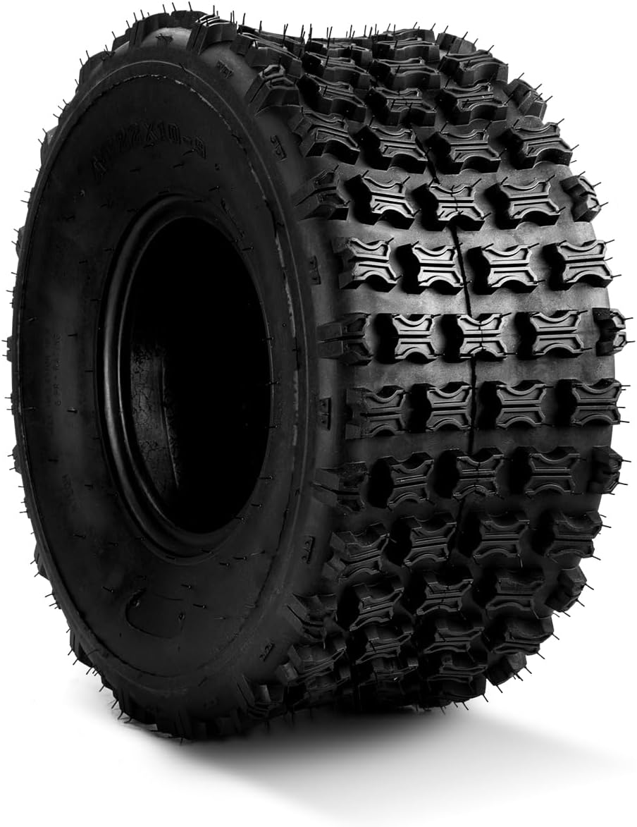 22x10-9 ATV Tires, 22x10-9 All Terrain Tires 6 PR, for Mud, Sand, and Off-Road Trails, 2 Pack Tubeless, Z-104