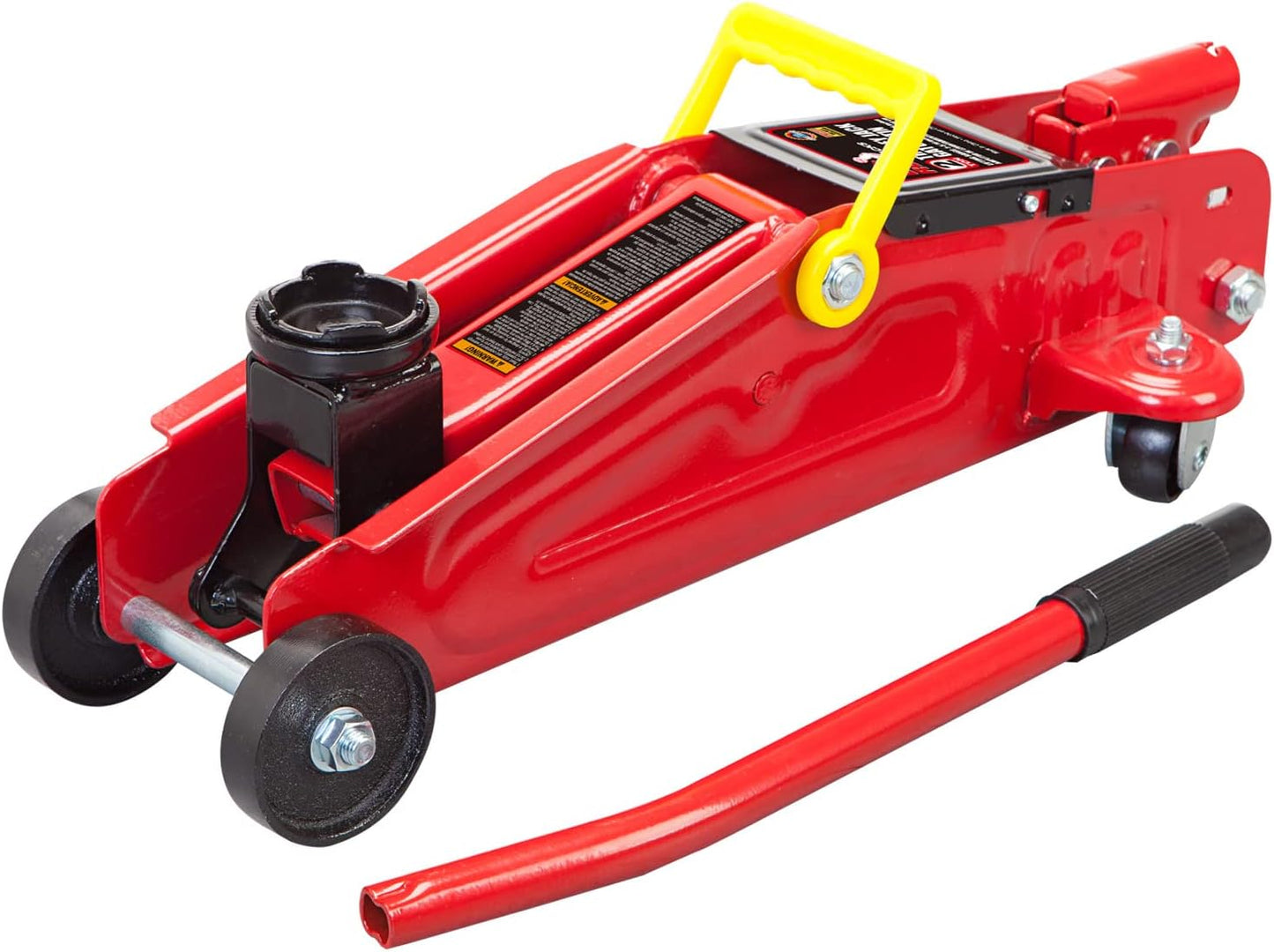 BIG RED TAM820014S Torin Hydraulic Trolley Service/Floor Jack with Blow Mold Carrying Storage Case, 1.5 Ton (3,000 lb) Capacity, Red