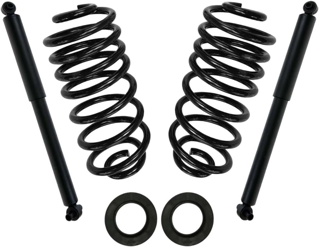 AutoShack Rear Air to Shock Coil Spring Conversion Kit Set Replacement for Chevrolet Trailblazer EXT GMC Envoy XUV Envoy XL Saab 9-7x Buick Rainier Isuzu Ascender Oldsmobile Bravada V8 4WD SCK348G32RK