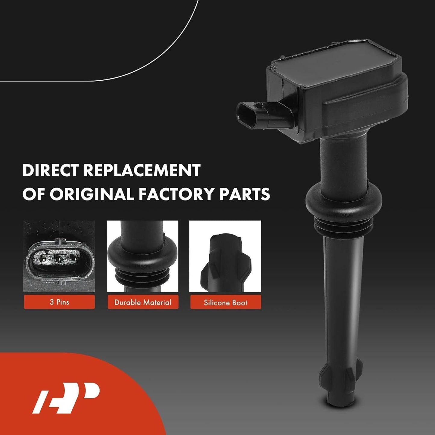 A-Premium Set of 8 Ignition Coil Pack and Iridium Spark Plugs Compatible with Land Rover Range Rover 2010-2012, LR4 2010-2013, Range Rover Sport 2010-2013 & Jaguar XF, XJ, XK, XFR, XKR, XKR-S