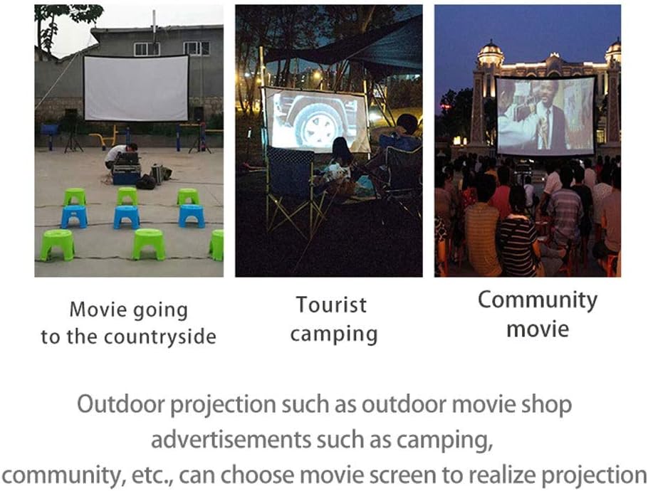 4:3 Hight-Density Projector Screen 100 120 150 inch 1080P 3D 4K Portable Foldable Projection Movies Screen(60 inch)