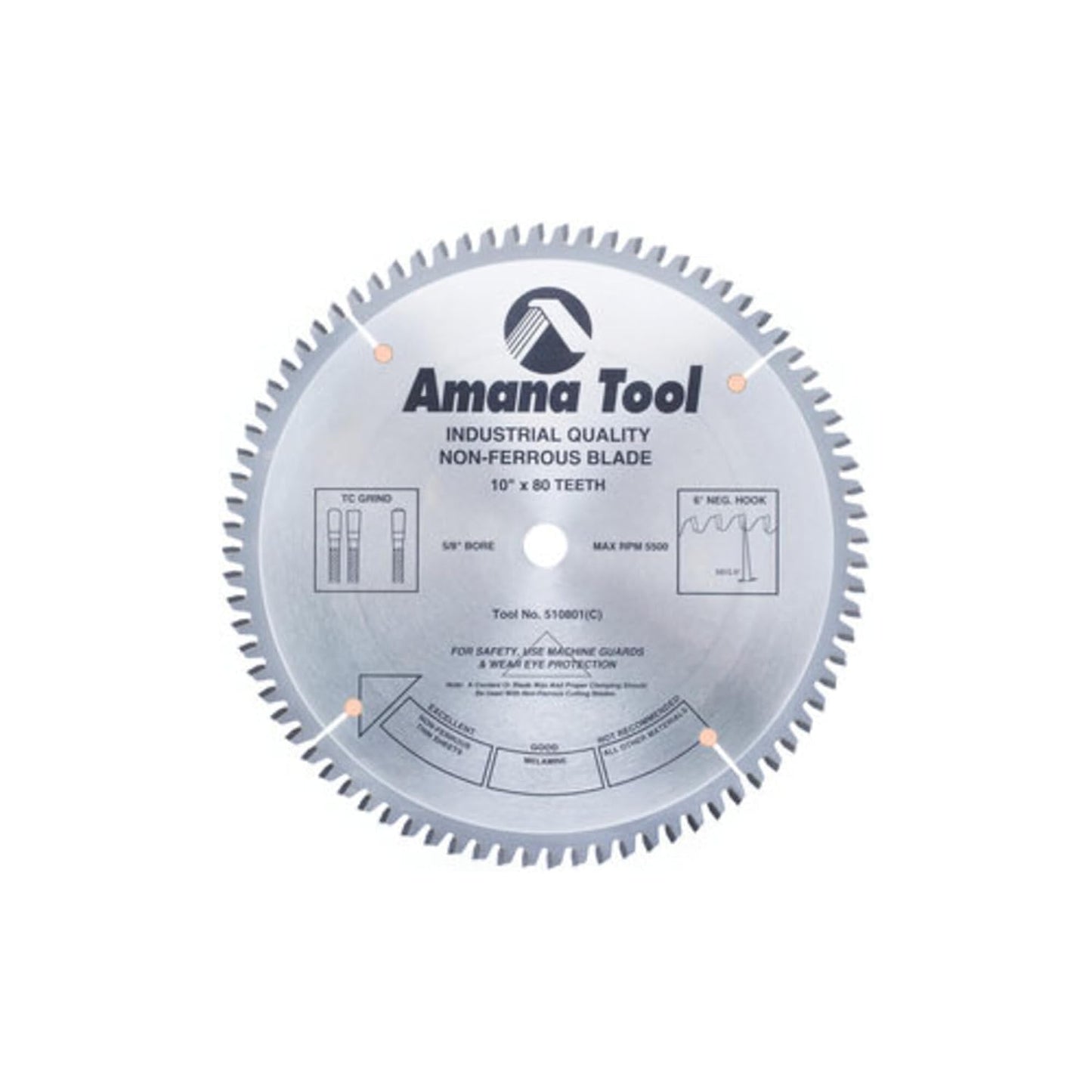 Amana Tool - 514108 Carbide Tipped Aluminum & Non-Ferrous Metals 14" Dia x 108T Tcg