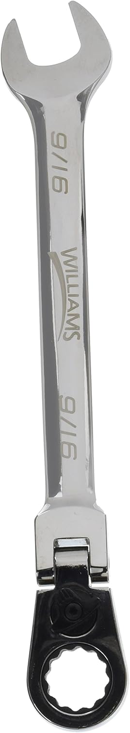 Williams WS-1168RCF 8-Piece Reversible Flex Head Ratcheting Combination Wrench Set