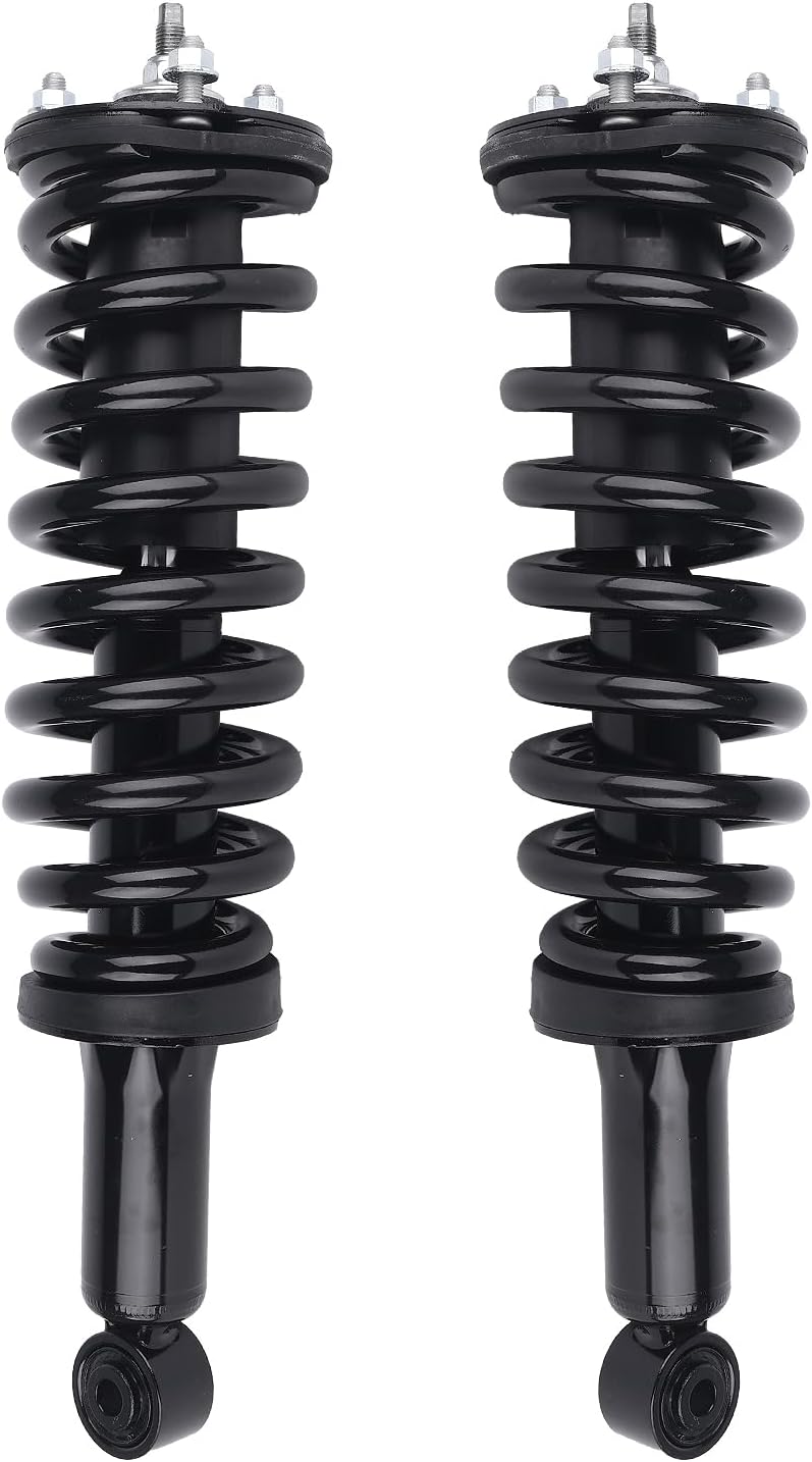 Autoround Front Complete Strut Shock Absorber Compatible with Toyota Sequoia 2001 2002 2003 2004 2005 2006 2007 171348L 171348R Struts with Coil Spring Assembly, Both Driver Passenger Side