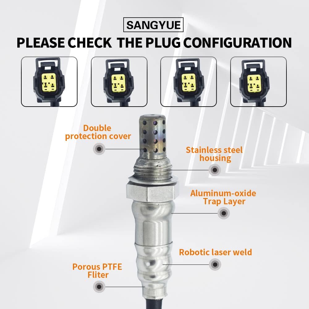 4PCS Oxygen Sensor 1 & 2 for 2002-2010 Dodge Ram 1500 2500 3500 3.7L/5.7L/5.9L/8.3L Upstream + Downstream