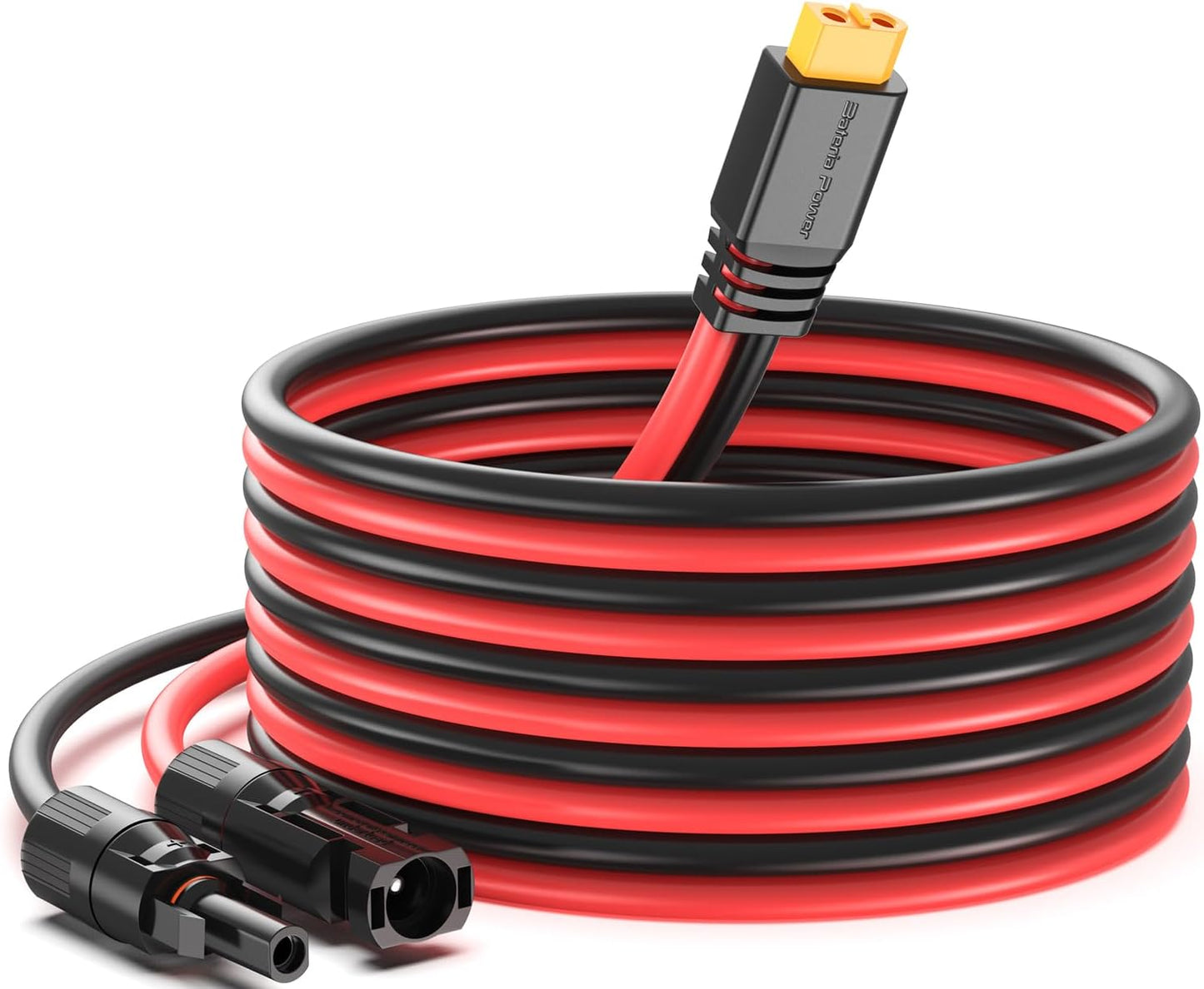 Solar to XT60 Charge Extension Cable 10AWG 25Ft, Solar Connector to XT60 Adapter Cable for Solar Panel to LiFePO4 Battery RV Portable Power Station Solar Generator,10AWG 25Ft