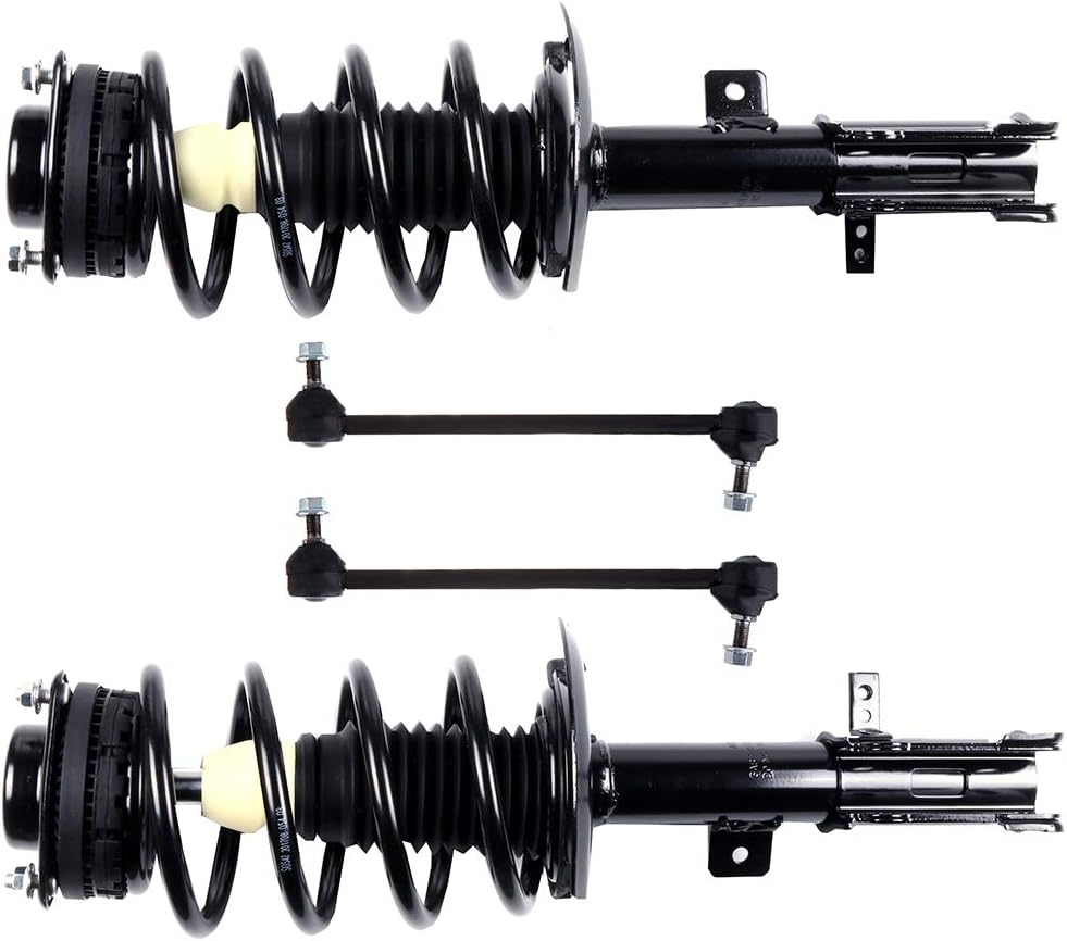 SCITOO Struts suspension kit For Chrysler 200 2011-2014,For Chrysler Sebring 2007-2010,For Dodge Avenger 2008-2014 Front Strut Spring Assembly,Stabilizer Bar Link 4Pcs,271131 271130 K750385