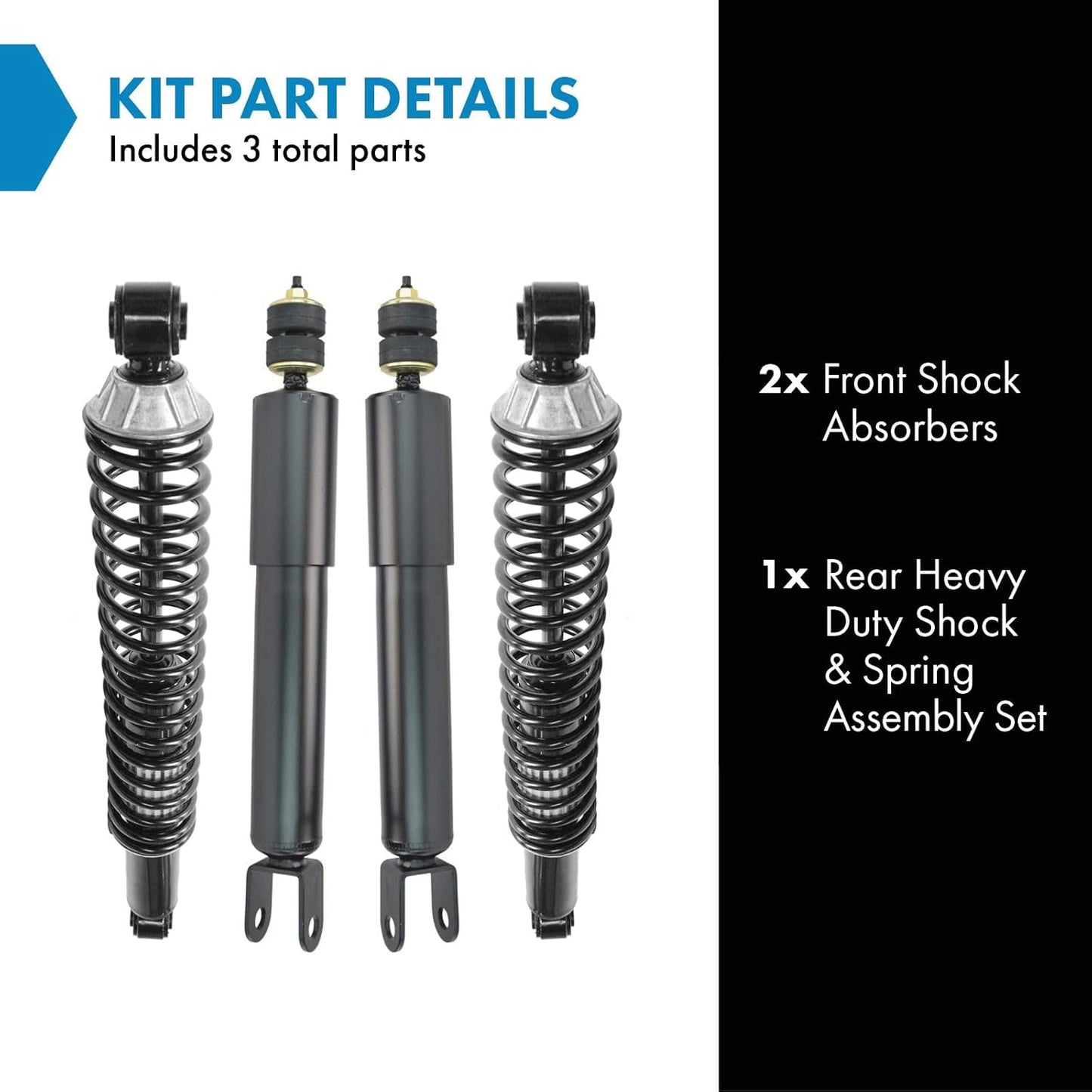 TRQ Air Ride Suspension Conversion Kit Front & Rear for 00-06 Suburban Tahoe Yukon