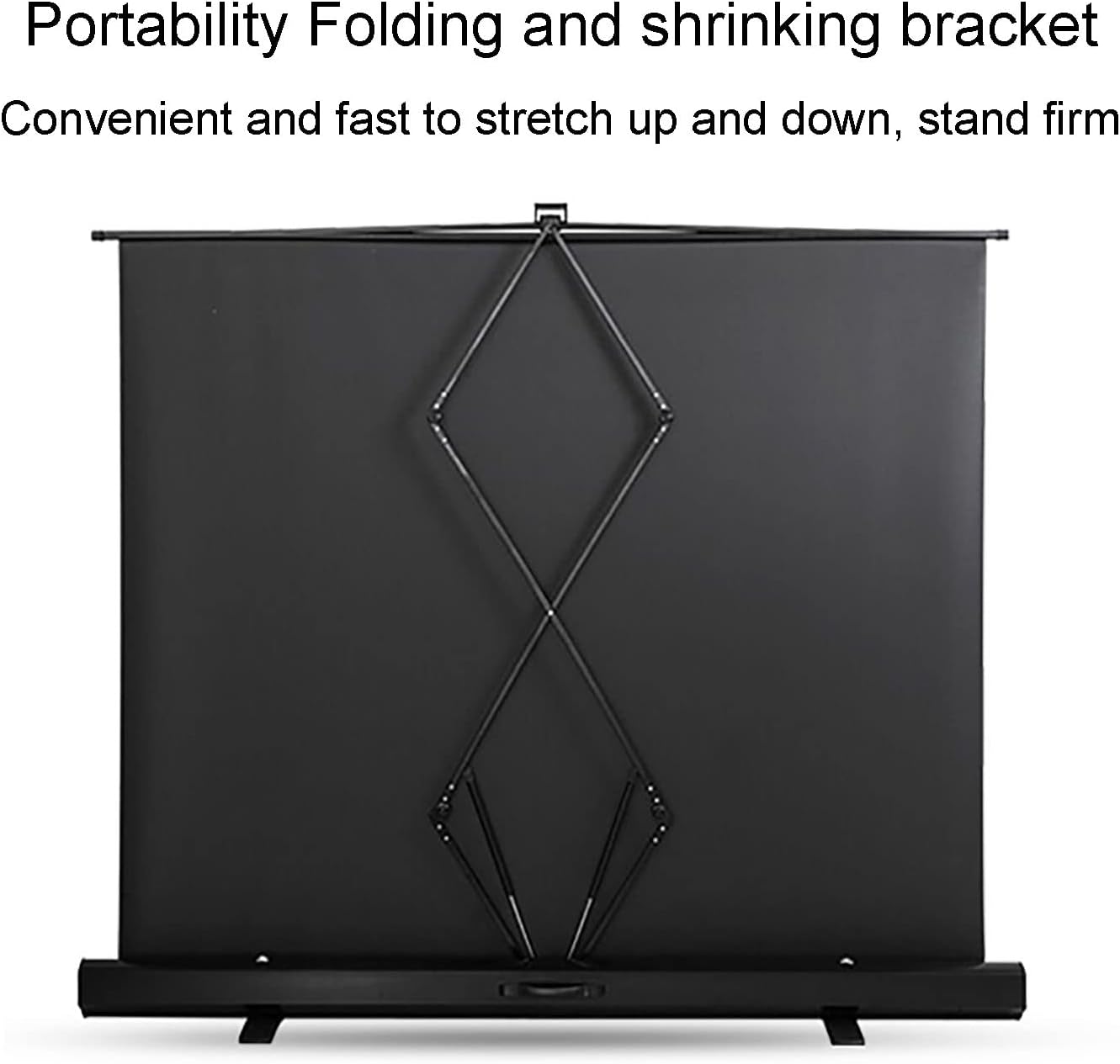 4:3/16:9/16:10 HD Portable Desktop Pull-up Projection Screen with 178° Wide Angle, Free-Standing Mobile Retractable Projection Screens for Home Theater Entertainment (100 inch 4: 3) ( 60 inch 4: 3)