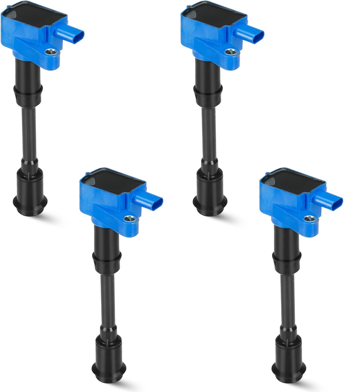 Set of 4 Ignition Coil Pack Compatible with Ford Escape Fiesta Fusion Transit Connect 1.6L L4 2013 2014 2015 2016,2017 2018 2019, Replace for UF674 C871 GN10644, Black