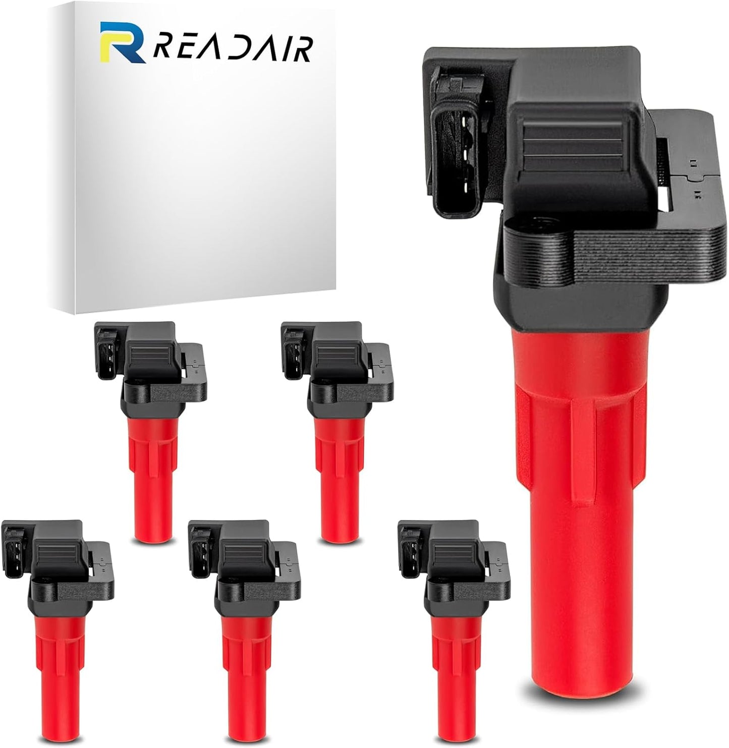 UF575 Ignition Coil & 1675 Double Iridium Spark Plug for Audi A3 A4 A5 A6 Q5 R8 TT RS4 RS5/Volkswagen Jetta Passat Beetle CC Golf GTI Replaces# C1627 07K905715F E1075