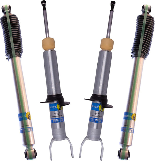 Bilstein Set of Front & Rear 5100 Ride Height Adjustable Shocks fits 2011-2018 Ram 1500 4WD with 0-1" Rear Lift w/o Air Suspension | Provides 0-2.8" Front Lift | Includes TrendsAuto Decal
