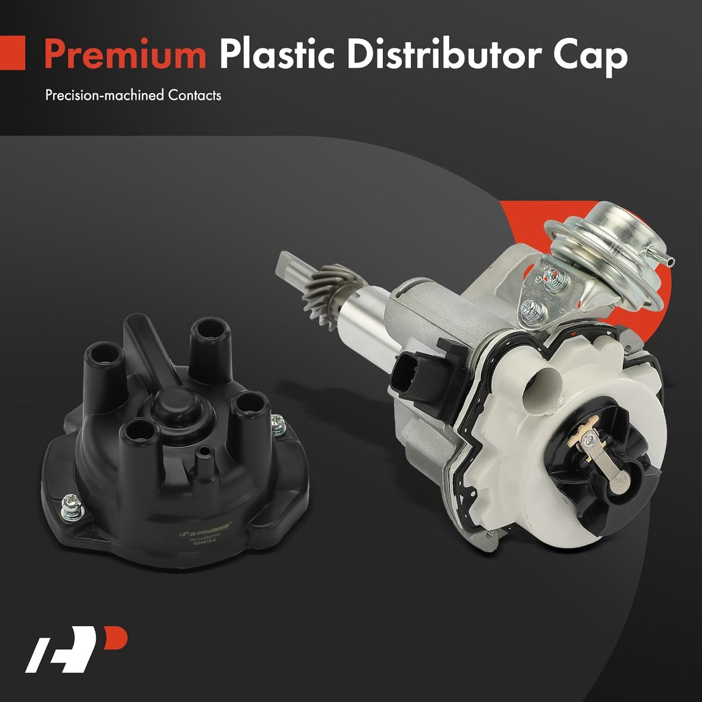A-Premium Ignition Distributor with Cap and Rotor Compatible with Nissan H20 H20-II H20-2 K15 K25 TCM Forklift