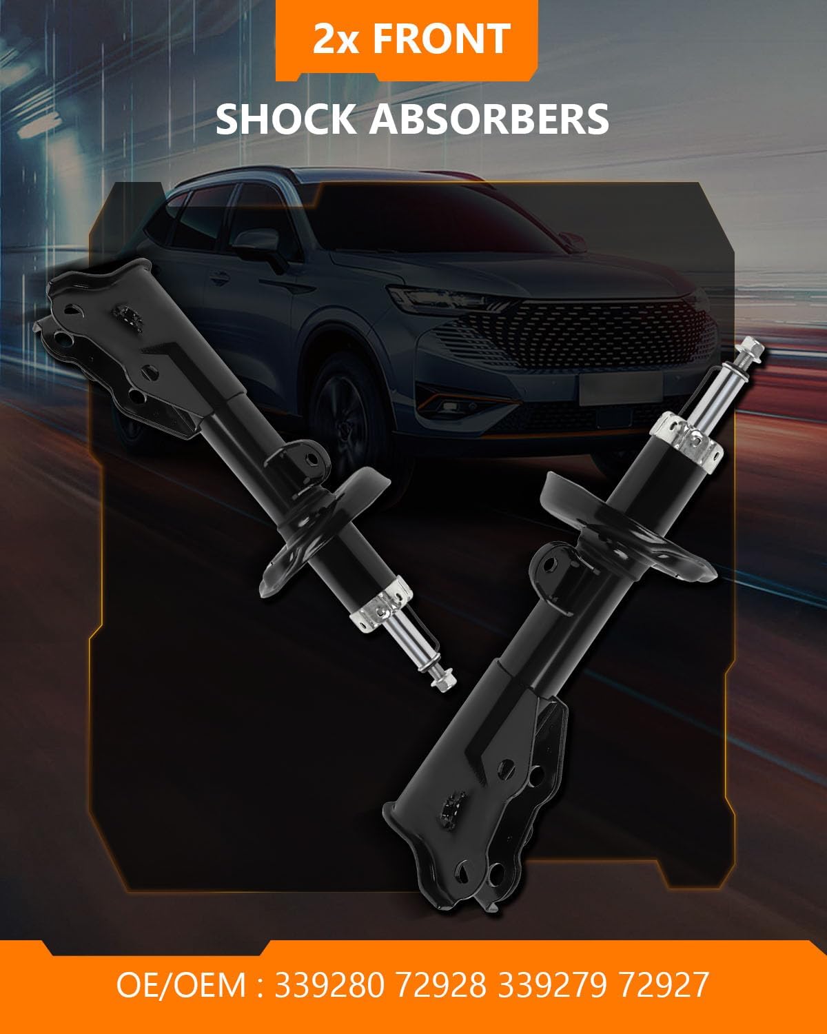 Struts Shocks,OCPTY Front Shock Absorbers for Honda Fits 2012 2013 2014 2015 for Honda Civic 339280 72928 339279 72927-2pcs