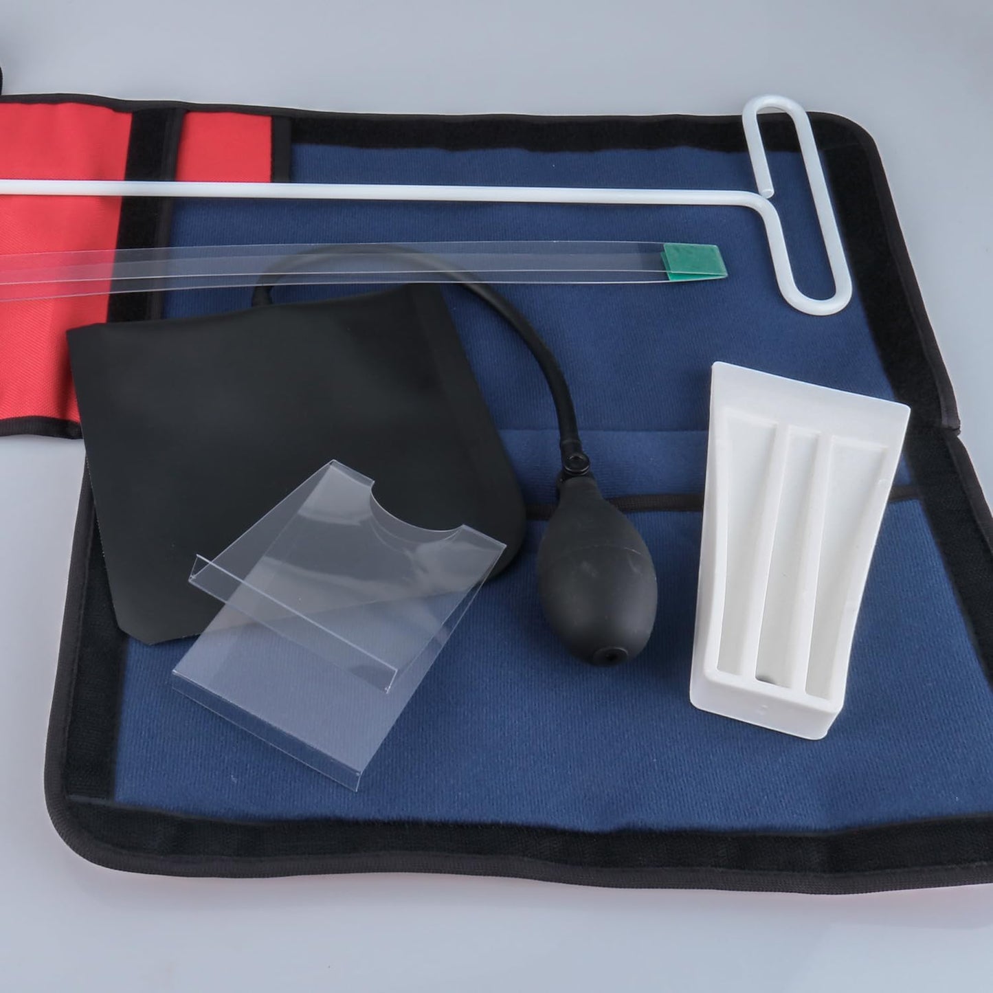 55 inch Long Reach Tools Kit for Car, Car Tools with J-Hook,Air Wedge Pump,Non-Marring Wedge and Carry Bag (HMP11-6PCS)