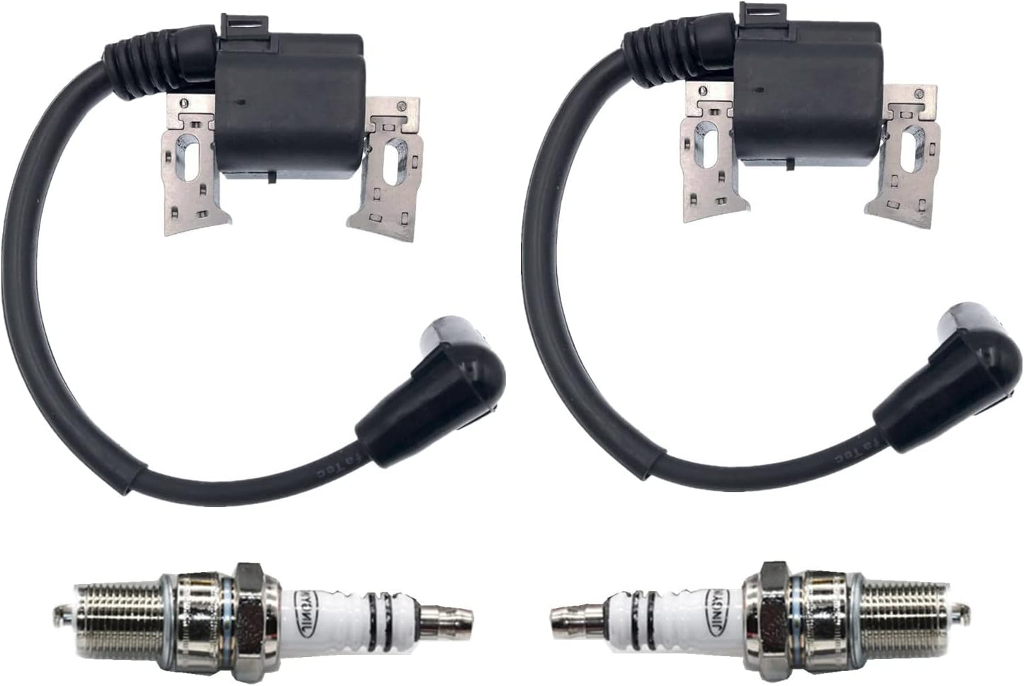 2PCS Ignition Coils 30500-Z6L-043 With Spakr Plug For Honda GX630 GX660 GX690 GXV630 GXV660 GXV690R