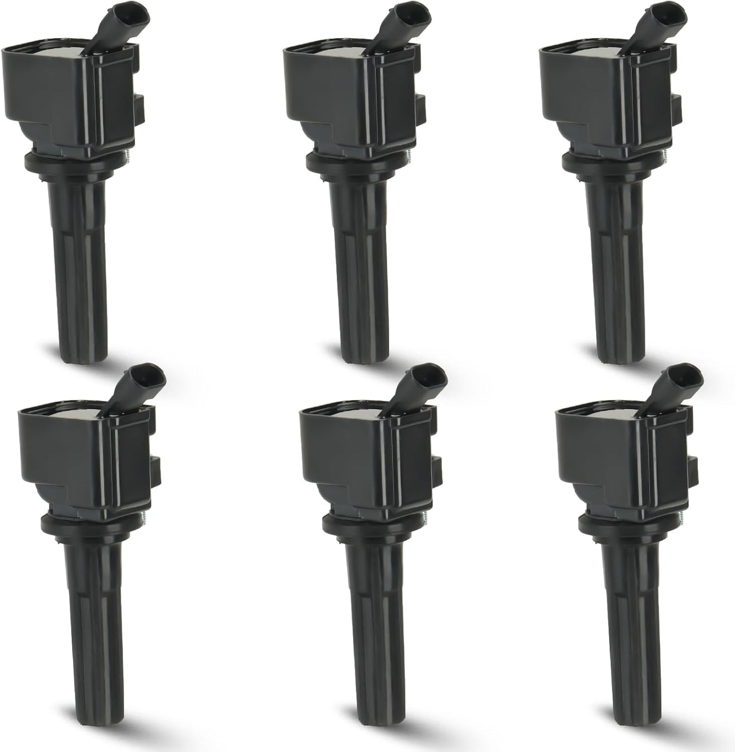 6PCS Ignition Coil Pack Compatible with Buick Rainier Chevrolet Colorado Trailblazer EXT GMC Canyon Envoy XL Hummer H3 Isuzu Ascender Saab 9-7x 2.9L 3.7L 4.2L, Replaces UF497 C1558, Blue
