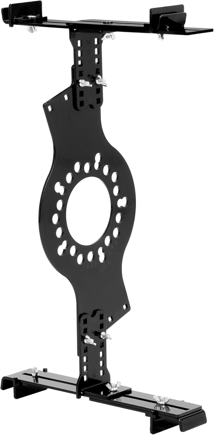 Wheel Fitment Tool Simulator Tire/Rim Size Measuring Mockup Tool Fit 14 to 22" Wheel Diameters and 7 to 17" Wheel Widths, 5-Lug Wheel Bolt Pattern Steel Powder Coated