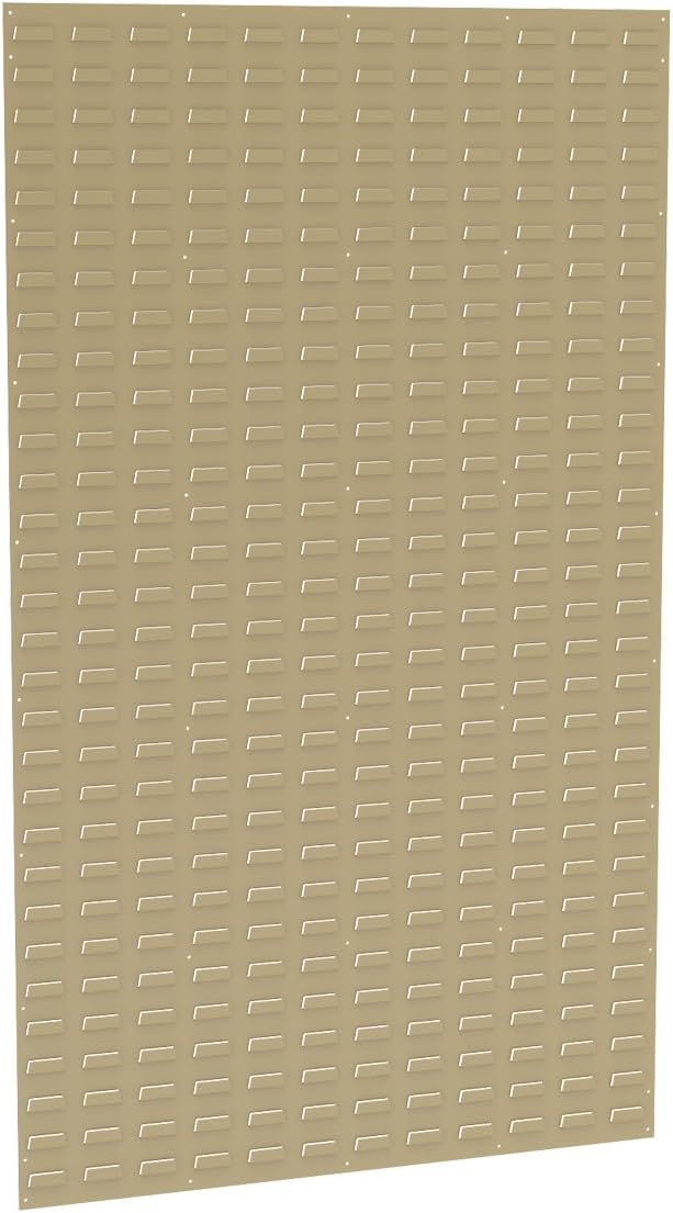 Akro-Mils 30136 Heavy Duty Wall Mount Garage Storage Steel Louvered Panel | Wall Storage Bin Hanging Organizer System for AkroBins, 36-Inch W x 19-Inch H, 4 Pack, Grey