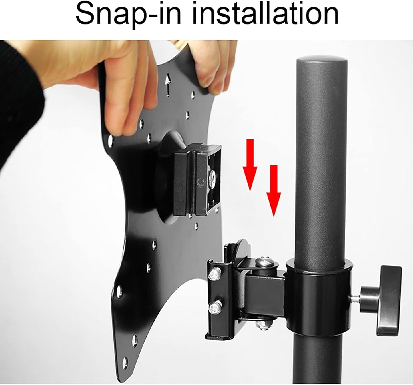 Universal TV Stand Dual Sided Ceiling TV Mount Bracket, Full Motion 360° Rotation TV Bracket Fits 32-75 Inch Flat Panel Televisions, Max VESA 400x400mm