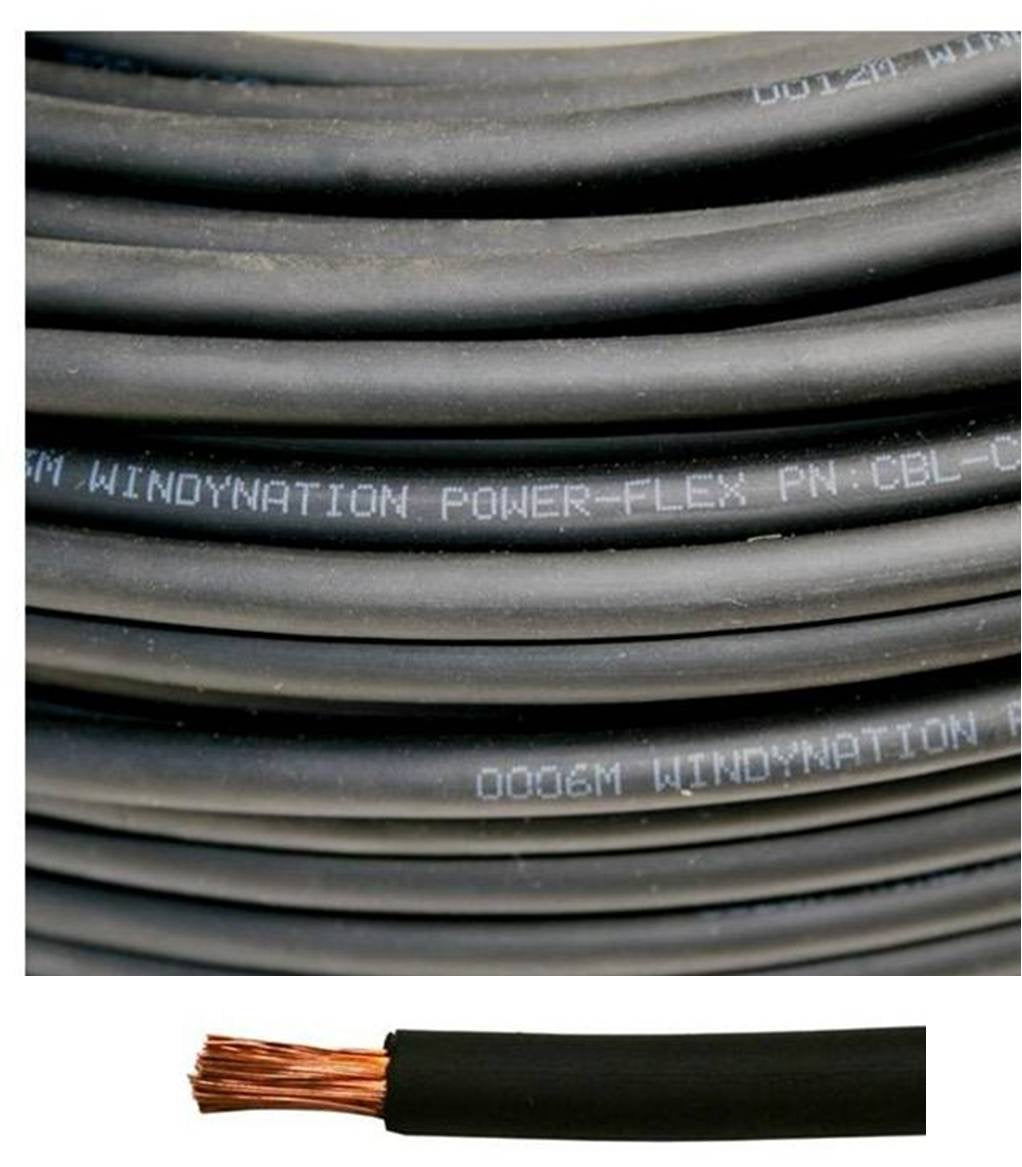 6 Gauge 6 AWG 25 Feet Red Welding Battery Pure Copper Flexible Cable Wire - Car, Inverter, RV, Solar by WindyNation
