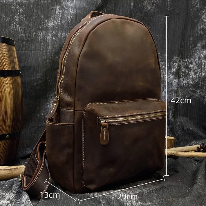 Backpack for Men Laptop Brown Travel Rusack Casual Daypack