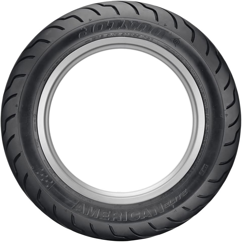 160/70B-17 (73V) Dunlop American Elite Rear Motorcycle Tire Black Wall for Harley-Davidson Dyna Street Bob FXDB (ABS) 2012-2017