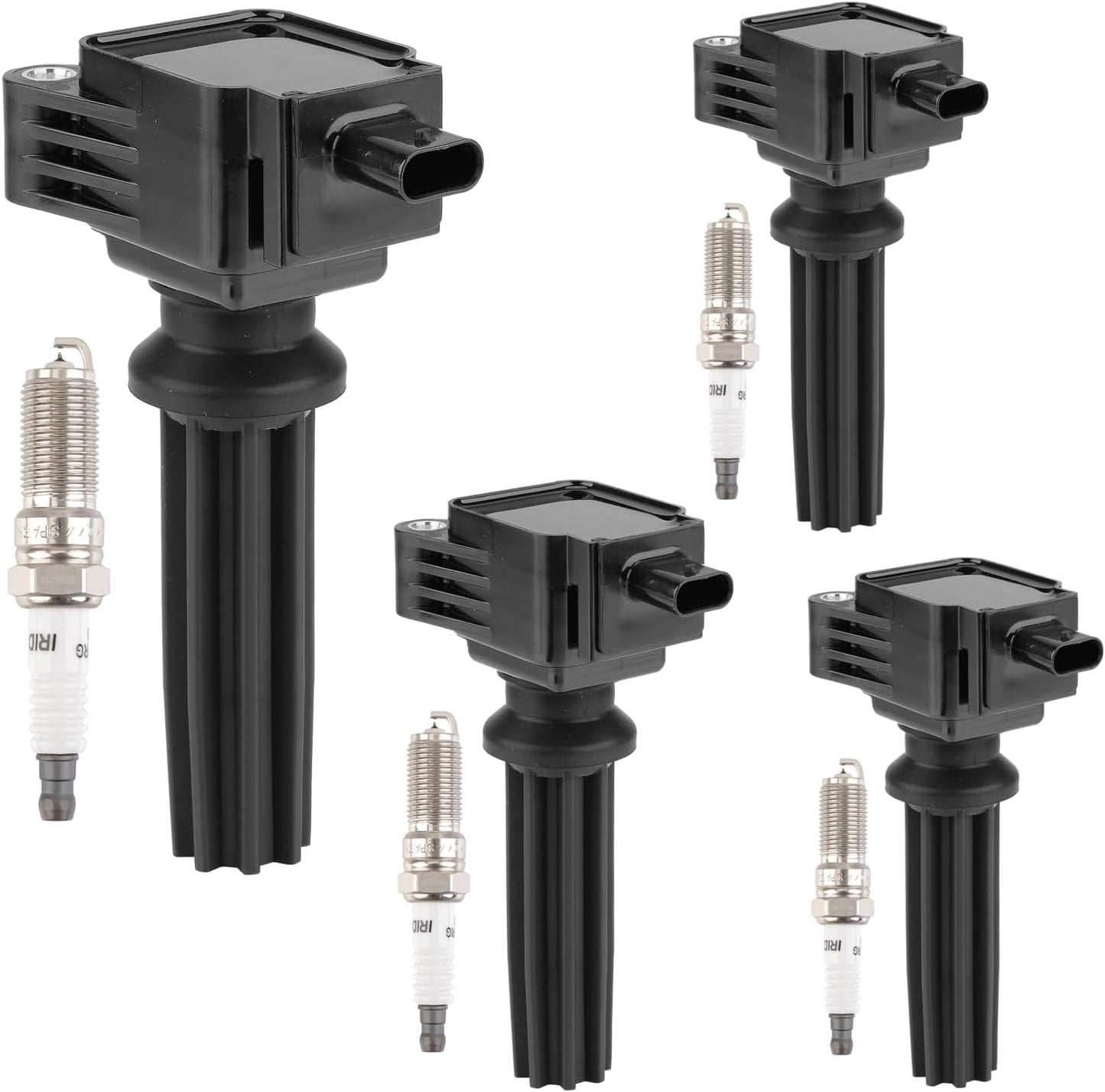 Set of 6 Ignition Coils Pack UF569 and Iridium Spark Plug 90117 compatible with GMC Acadia Canyon Terrain Chevy Caprice Colorado Equinox Malibu Cadillac ATS CTS Buick Pontiac Saturn Suzuki