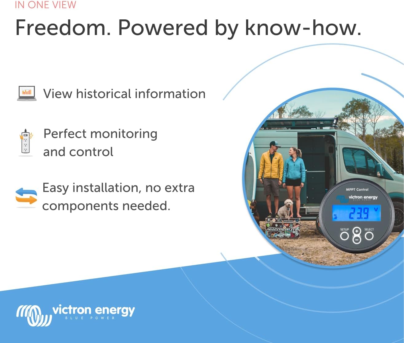 Victron Energy MPPT Control - Controllers for Solar Panels - Remote configuring and Monitoring