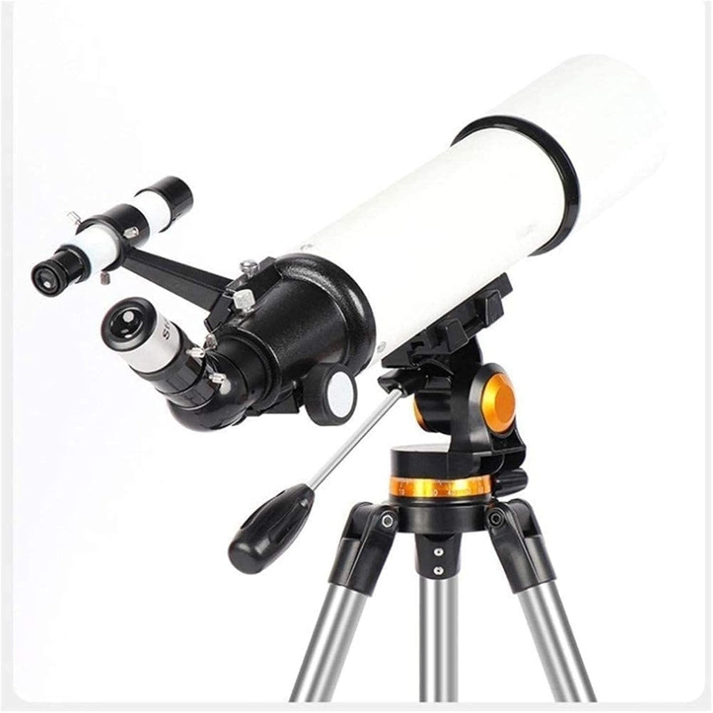 Telescope Mount Astronomical Refracting Telescope Adjustable Portable Travel Telescopes with Backpack Phone Adapter