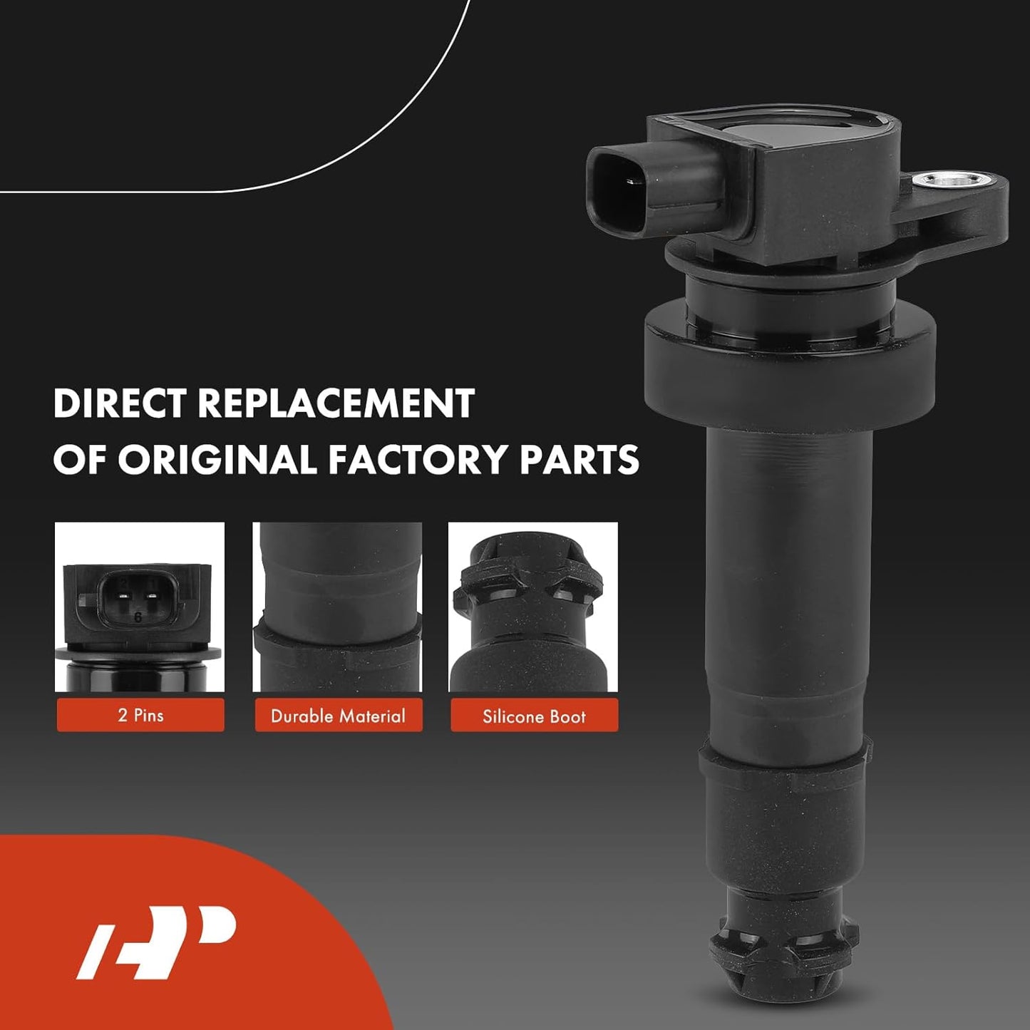 A-Premium Set of 8 Ignition Coil Pack and Iridium Spark Plugs Compatible with Kia Soul 2010-2011 1.6L, Replace# 273012B000