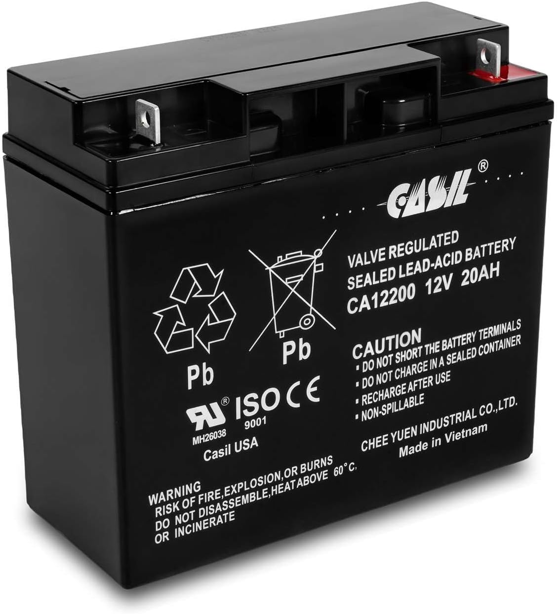Casil Replacement Battery for Jump-N-Carry JNC660 – Compatible with JNC 660, JNC105, JNC300XL Jump Starters – 12V AGM Battery for Jump Box, Booster Pack, Car Battery Jump Starter