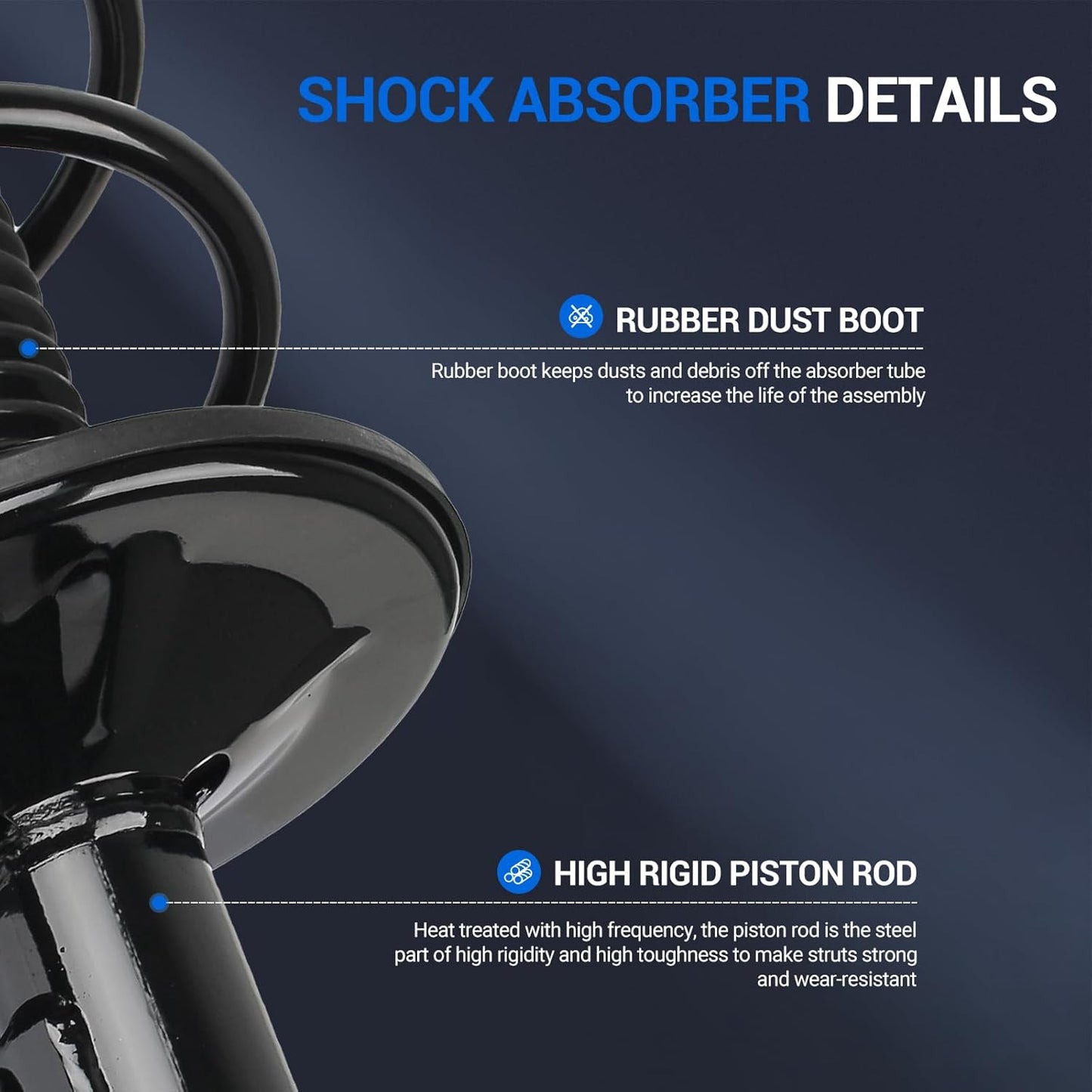 Autoround 472598 472597 Front Left and Right Complete Struts Shocks Absorbers Compatible with Toyota Corolla 2009-2013/ Matrix 2011-2013, 1.8L L4
