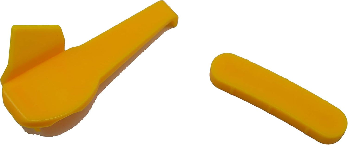 Tire Changer Plastic Insert, Tire Machine Guard, Wheel Rim Edge Protector for Mount Duck Head, Nylon Tyre Demount Fitting Head Part, 6 Front (Upper) + 6 Rear (Lower) Insert Kit/Pack, 5 Packs, 01YKL