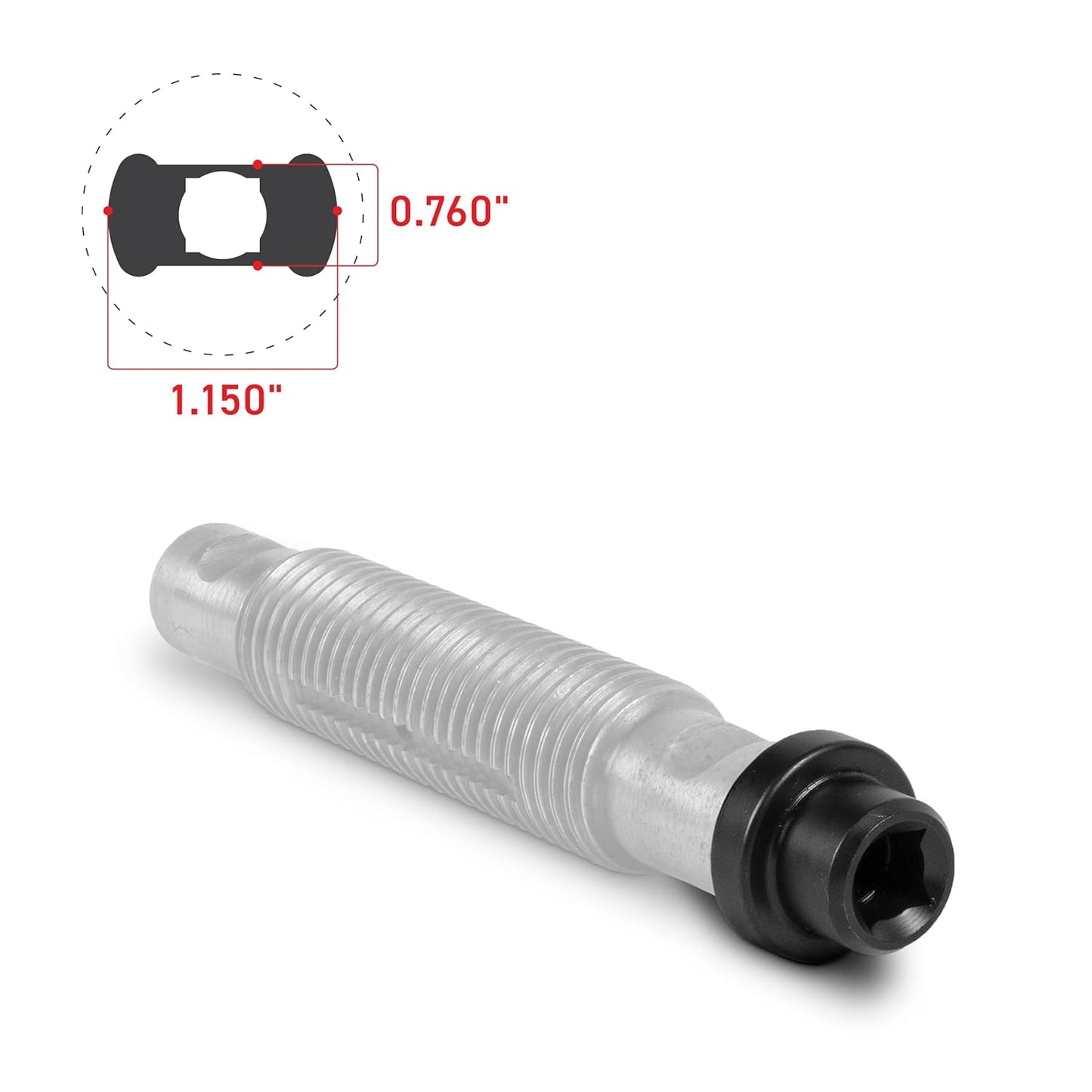 Tiger Tool Leaf Spring Pin Socket Set, Complete Set to Remove and Install Threaded Spring & Shackle Pins on Class 6 – 8 Commercial Heavy Duty Trucks & Equipment, 15111