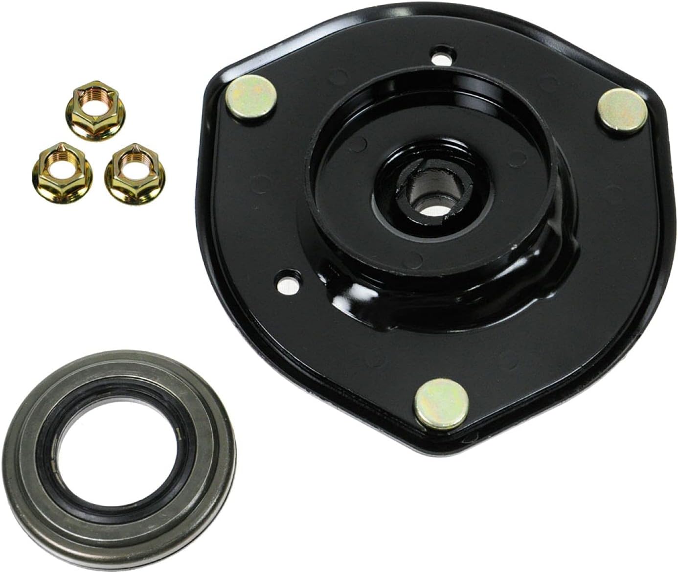 TRQ Front Upper Shock Strut Mount Kit Plate Bearing Pair Set of 2 for Camry ES300