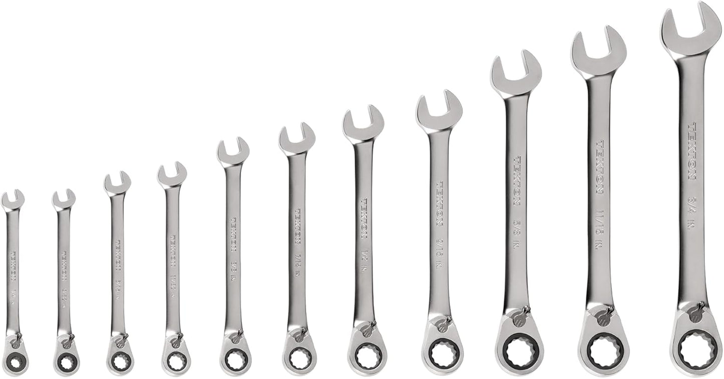 TEKTON Reversible 12-Point Ratcheting Combination Wrench Set with Modular Organizers, 25-Piece (1/4-3/4 in., 6-19 mm) | WRC94304