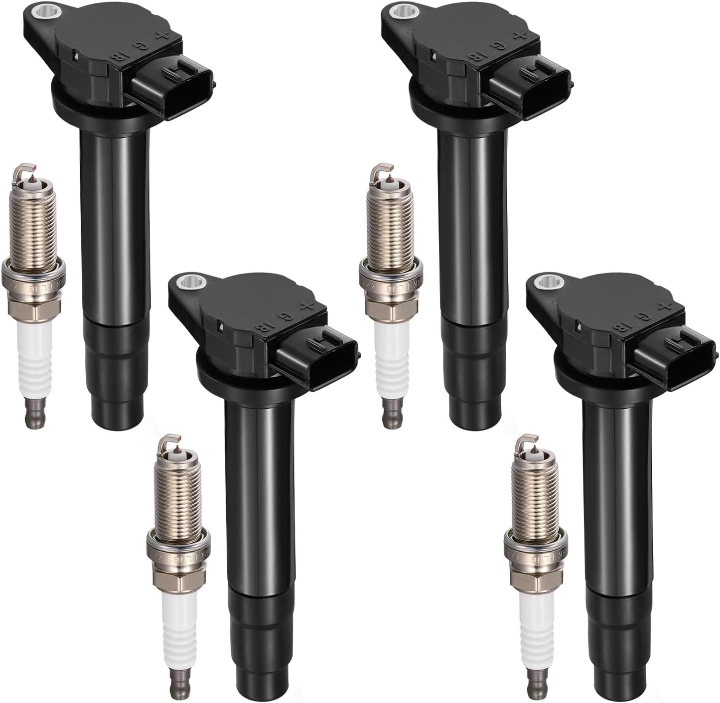 4-Pack UF659 Ignition Coils Compatible with Nissan Juke 11-17, Qashqai 17-22, Rogue Sport 17-22, Rogue 17-19, Sentra 17-19, 1.6L 2.0L L4 - Replaces 224481KC0A C1807 522202